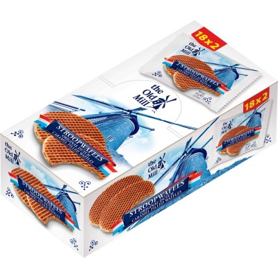 The Old Mill Stroopwafels Flowpack 2pc
