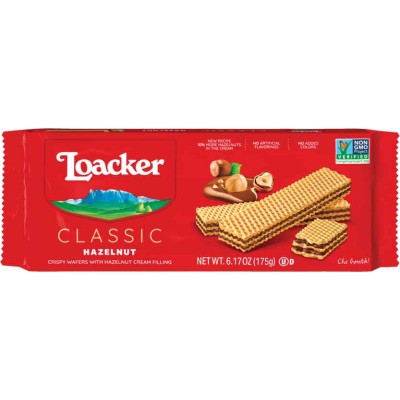 Loacker Hazelnut Wafer Cookie Box NON GMO