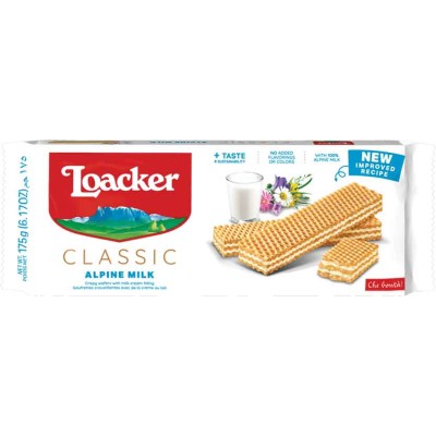 Loacker Milk Cream Wafer Cookie Box NON GMO