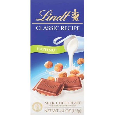Lindt Classic Recipe Hazelnut Milk Chocolate Bar