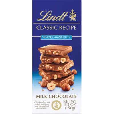 Lindt Classic Recipe Whole Hazelnut Milk Chocolate
