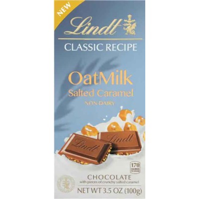 Lindt Classic Recipe Oat Milk Non Dairy Salted Caramel Chocolate Bar