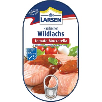 Larsen Wild Salmon in Tomato-Mozzarella Sauce