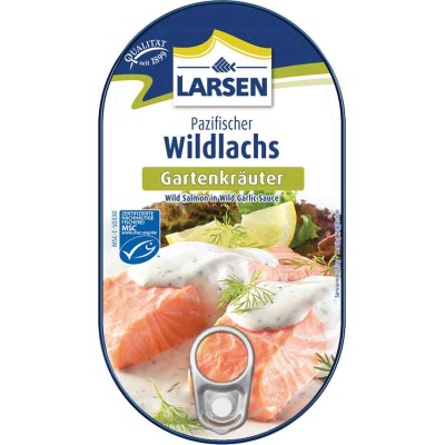 Larsen Wild Salmon in Garden Herb Sauce