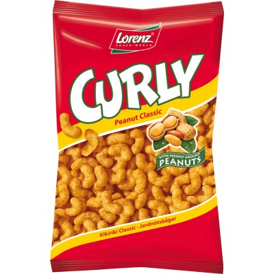 Lorenz Curly Peanut Flavored Puffed Corn Bag