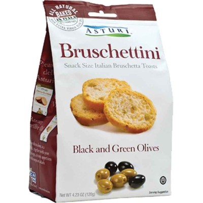 Asturi Black & Green Olives Bruschettini 
