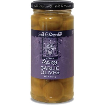 Sable & Rosenfeld Vodka Garlic Tipsy Olives in Jar