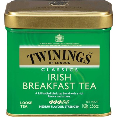 Twinings of London Loose Irish Breakfast Tea Tin 