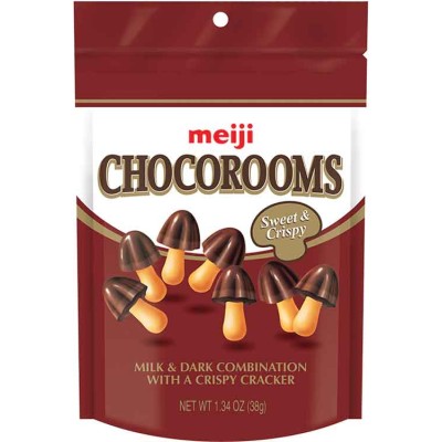 Meiji ChocoRooms Chocolate Dipped Cookie Pouch