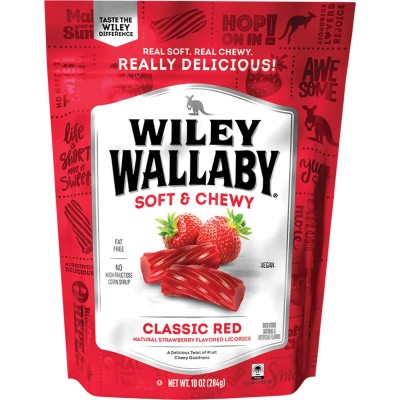 Wiley Wallaby Gourmet Red Licorice Bag