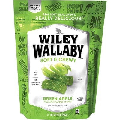 Wiley Wallaby Green Apple Licorice Bag