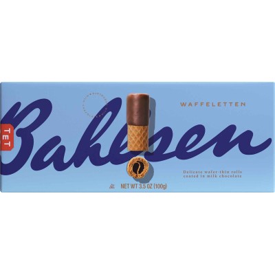 Bahlsen Waffeletten Milk Chocolate Wafer Rolls Cookie Box