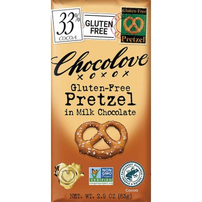 Chocolove Pretzel in Milk Chocolate Bar