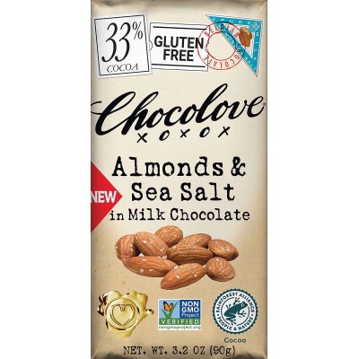 Chocolove Almonds and Sea Salt in Milk Chocolate