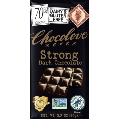 Chocolove Strong Dark 70% Chocolate Bar