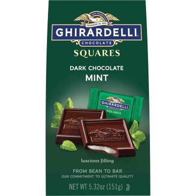 Ghirardelli Dark Chocolate Mint Squares Bag