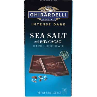 Ghirardelli Intense Dark Chocolate Sea Salt with 60% Cacao Bar
