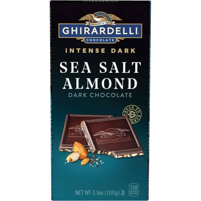 Ghirardelli Intense Dark Sea Salt Almond Bar