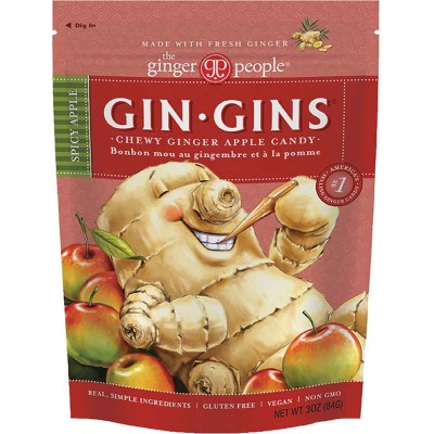 The Ginger People Spicy Apple Ginger Chews Bag