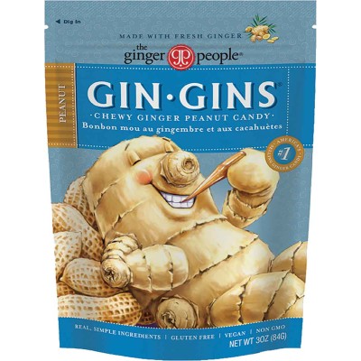 The Ginger People Peanut Ginger Chews Bag