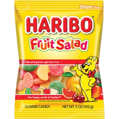 Haribo Fruit Salad Gummies in Bag