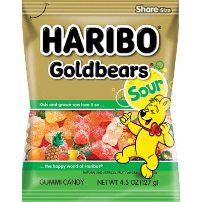 Haribo Sour Gold Bears Gummies in Bag
