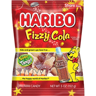 Haribo Fizzy Cola Gummies in Bag