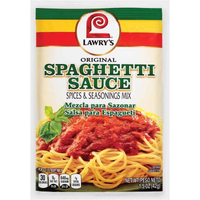 Lawrys Original Spaghetti Sauce Spices and Seasoning
