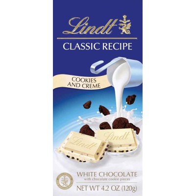 Lindt Classic Recipe Cookies & Cream Chocolate Bar