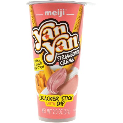 Meiji YanYan Cookie Stix with Strawberry Dip