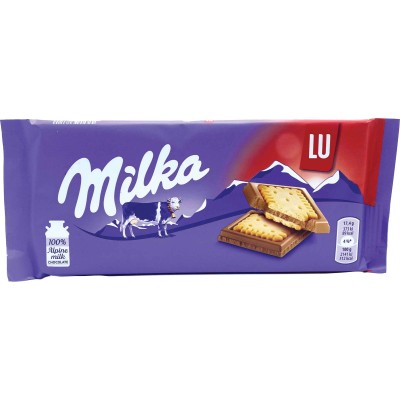 Milka Lu Milk Chocolate Biscuit Bar