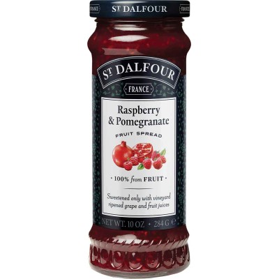 St Dalfour Red Raspberry & Pomegranate Fruit Spread in Jar
