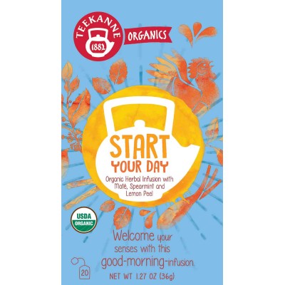 Teekanne Organics Start Your Day Organic Tea 20 Count