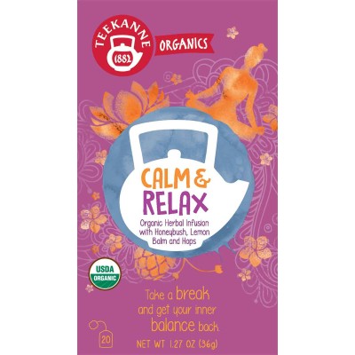 Teekanne Organics Calm & Relax Organic Tea 20 Count